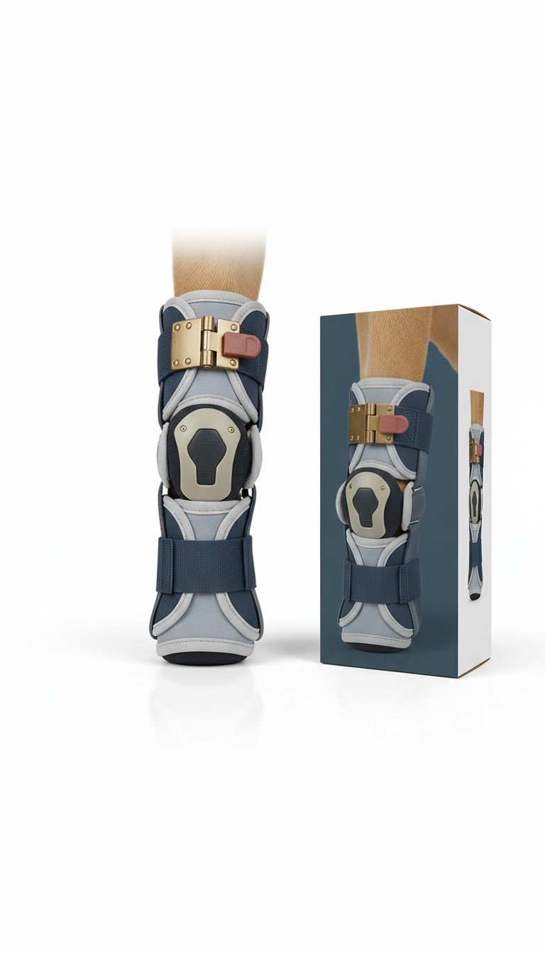 Orthopedic Knee Brace Reinforced Hinges
